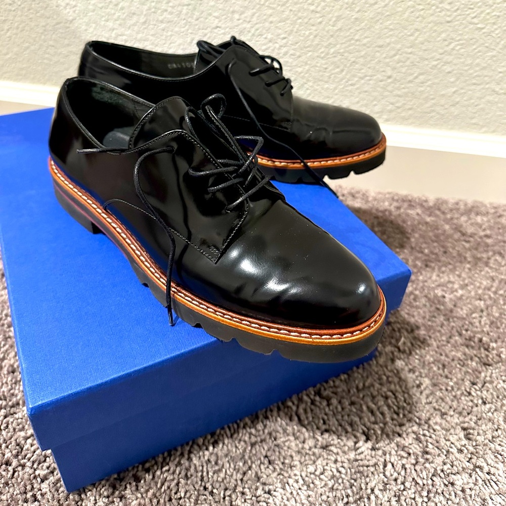 Stuart weitzman loafers. They are a little narrow, they are more like a size 6.